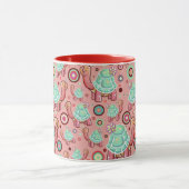 Pastel Shell Flower Tortoise Pattern Mok (Midden)