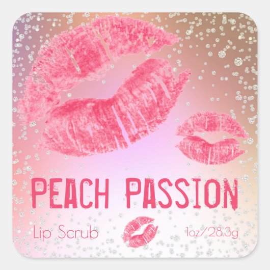 Pastel Shimmer Sugar Lip Scruter Produit Étiquette (Devant)