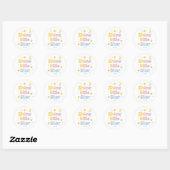 Pastel "Shine Little Star" Celestial Ronde Sticker (Vel)