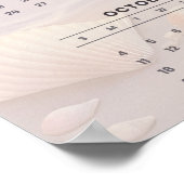 Pastel Shoreline 2026 Calendar with Seashells  Poster (Hoek)