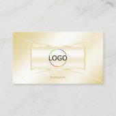 Pastel Silk Gold Decorative Luxe met Logo Visitekaartje (Voorkant)