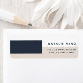 Pastel Simple Moderne Geometric Etiket (Insitu)