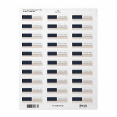 Pastel Simple Moderne Geometric Etiket (Full Sheet)