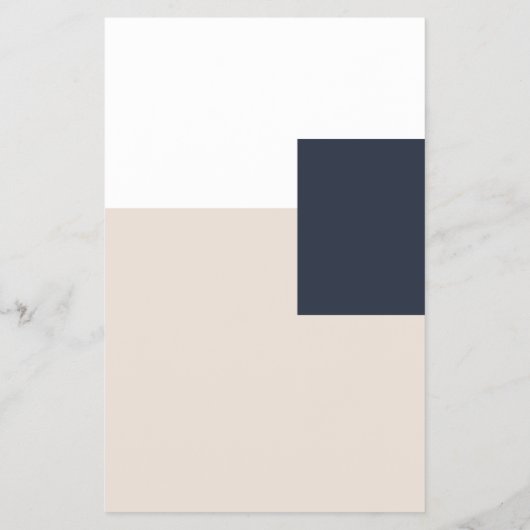 Pastel Simple Moderne Geometric Flyer (Achterkant)