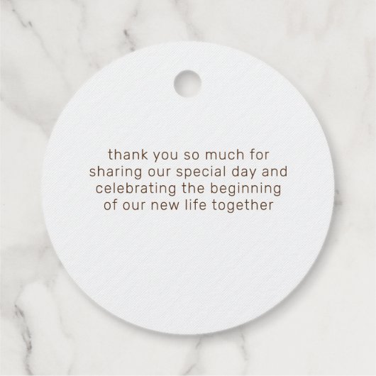 Pastel Sinaasappel Geel Lente Dahlia Bloemen Bruil Bedankjes Labels (Achterkant)