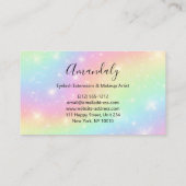 Pastel Sky avec Carte de visite arc-en-ciel (Dos)