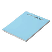 Pastel Sky Blue Unieke gepersonaliseerde leraar ge Notitieblok (Gedraaid)