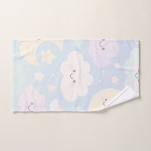 Pastel Sky Kawaii Towel  Bad Handdoek (Handdoek)