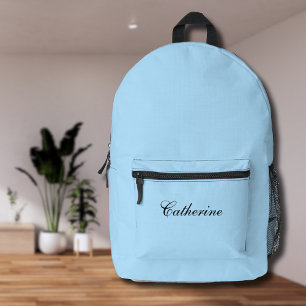 Pastel Sky   Zwart gepersonaliseerde naam Bedrukte Rugzak