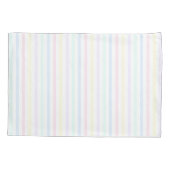 Pastel Snoep Stripe Nostalgic 1970's Paar van Kussensloop (Achterkant-Links)