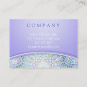 Pastel Snowflake Mandala Carte de rendez-vous (Dos)