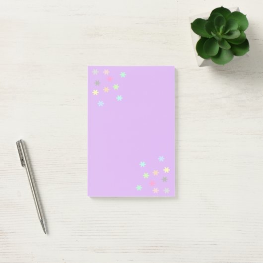 Pastel Snowflakes Post-it® Notes (Bureau)