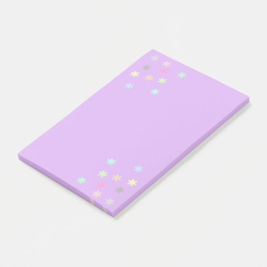 Pastel Snowflakes Post-it® Notes (Incliné)