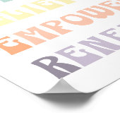 Pastel Sober Ondersteuning Poster (Hoek)