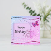 Pastel Sparkle Carte Anniversaire (Debout devant)
