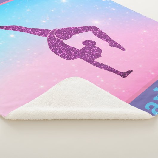Pastel Sparkle Gymnastiek Sherpa Deken (3/4)
