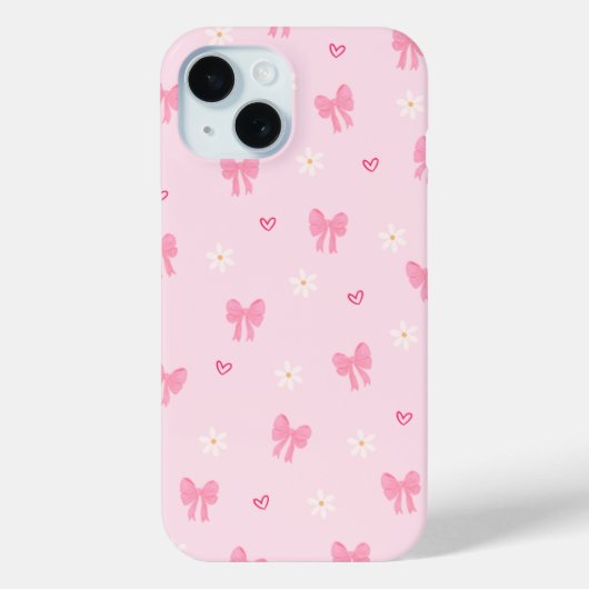 Pastel Speelse Lint Patroon Case-Mate iPhone Case (Achterkant)