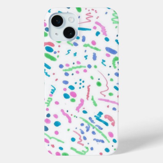 Pastel Splatter Confetti Print Case-Mate iPhone Case (Achterkant)