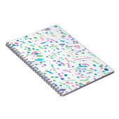 Pastel Splatter Confetti Print Notitieboek (Rechterzijde)