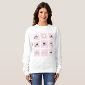 Pastel Spoky Cute Goth Esthetiek Sweatshirt (Voorkant volledig)