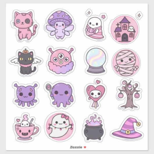 Pastel Spooky Magic Stickers (Vel)