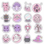 Pastel Spooky Magic Stickers (Voorkant)