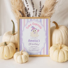 Pastel Spooky One Tijdcapsule Feestbord