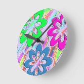 Pastel Spring Blossoms Ronde Klok (Hoek)