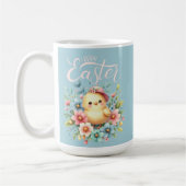 Pastel Spring Chick In Bloemen Happy Easter Koffiemok (Links)