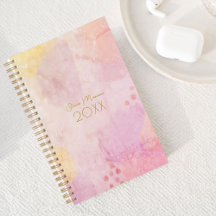 Pastel Spring Colors Abstracte Art Planner