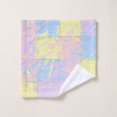 Pastel Spring Colors Paint Splatter (Gant de toilette)