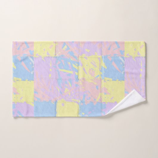 Pastel Spring Colors Paint Splatter (Serviette à main)