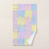 Pastel Spring Colors Paint Splatter Bad Handdoek (Handdoek)