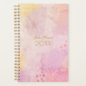 Pastel Spring Colours Abstrait Art Planner (Devant)