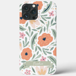 Pastel Spring Floral Pattern iPhone 13 Pro Max Hoesje