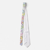 Pastel Spring Floral Stropdas (Achterkant)