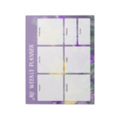 Pastel spring, floral Weekly Planner Notitieblok (Gedraaid)