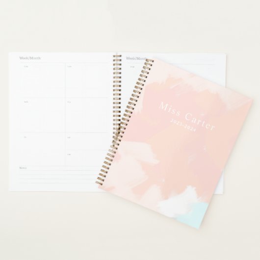 Pastel Springtime avec nom et année Détails (Devant avec enveloppe)
