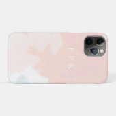 Pastel Springtime Monogram Case-Mate iPhone Case (Achterkant (horizontaal))