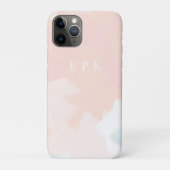 Pastel Springtime Monogram Case-Mate iPhone Case (Achterkant)