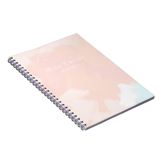 Pastel Springtime with Name and Year Details Notitieboek (Rechterzijde)