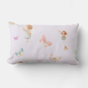 Pastel Sprookjesachtig Motief Cute Vlinder Babykam Kussen