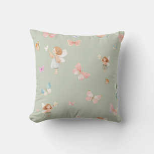 Pastel Sprookjesachtig Motief Cute Vlinder Babykam Kussen