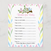 Pastel Squirrel Baby Girl Shower (Voorkant)