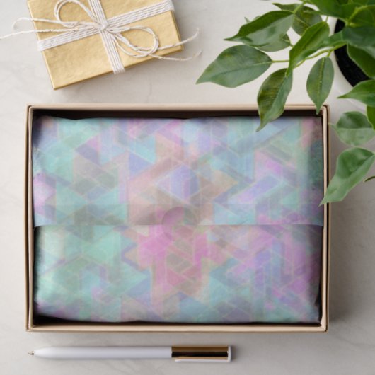 Pastel Star of David Pattern Tissuepapier (Geschenk)