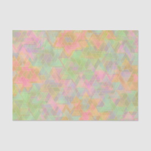 Pastel Star of David Pattern Tissuepapier (Voorkant)