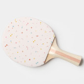 Pastel Star-patroon Tafeltennisbatje (Zijkant)