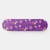 Pastel Stars Amethyst Paars Skateboard HAMbWG (Horizontaal)