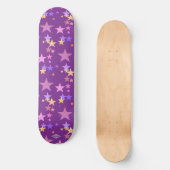 Pastel Stars Amethyst Purple Skateboard HAMbWG (Recto)