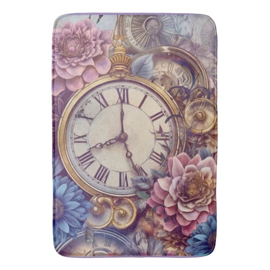 Pastel Steampunk Bath Mat (Voorkant Verticaal)